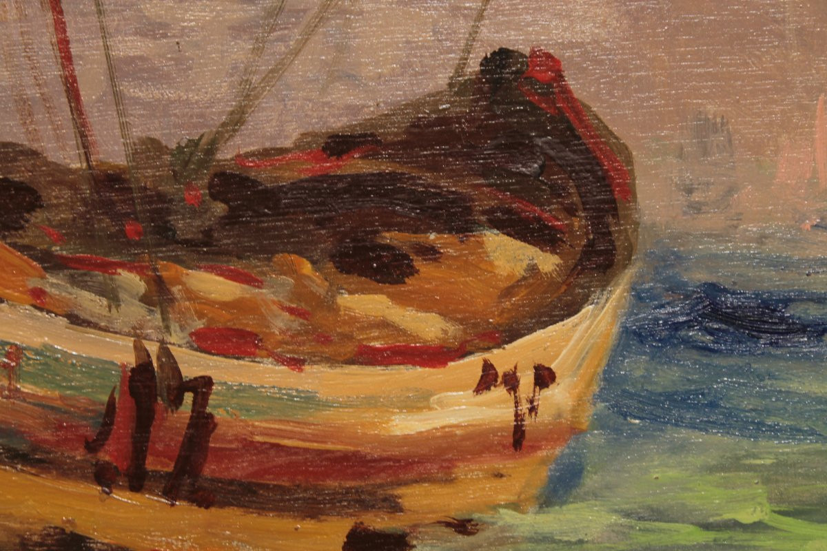 Peinture marine de Guy Le Florentin - Notre-Dame de la Garde, Marseille-photo-1