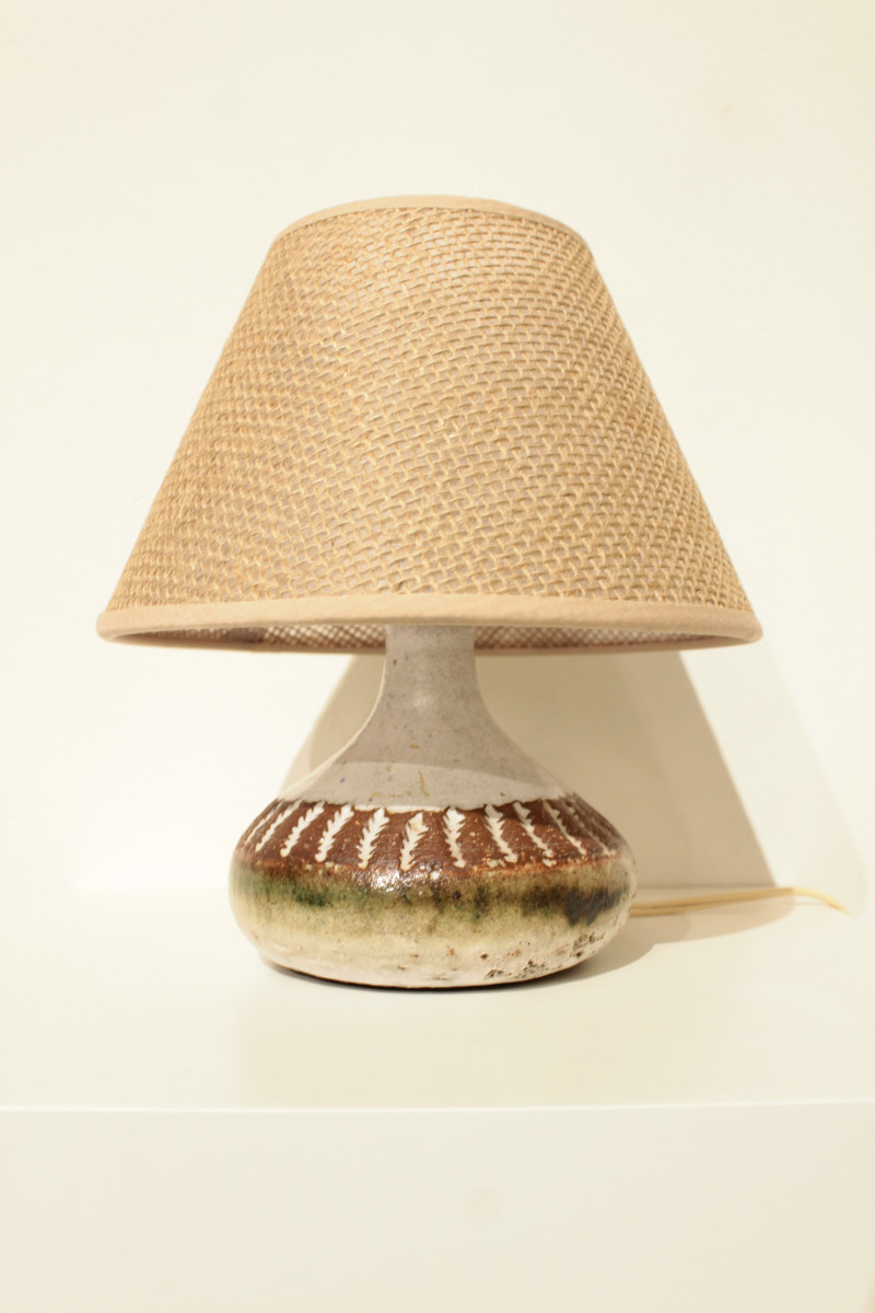 Albert Thiry Ceramic Lamp, Vallauris