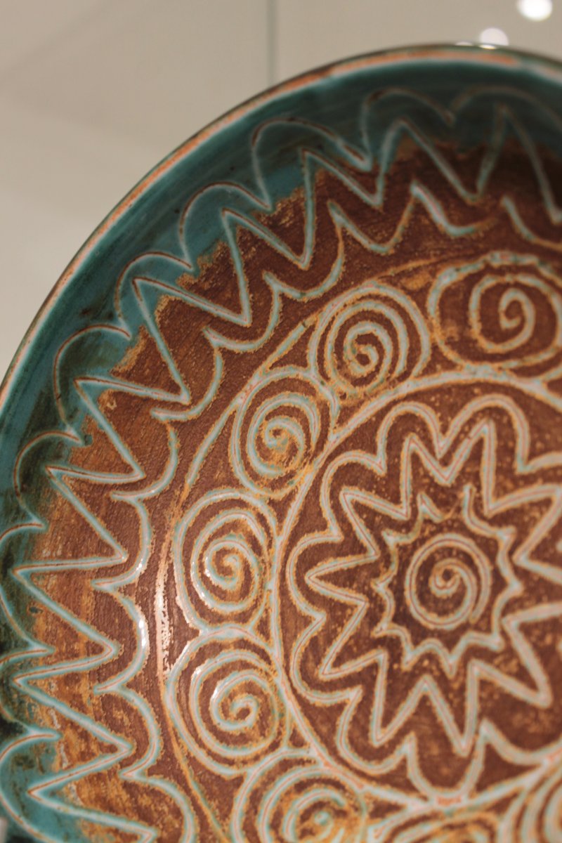 Bowl With Incised Decoration By Robert Picault, Vallauris -photo-4