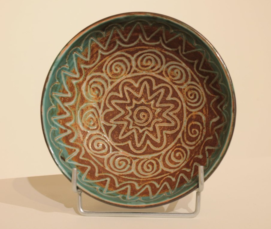 Bowl With Incised Decoration By Robert Picault, Vallauris 