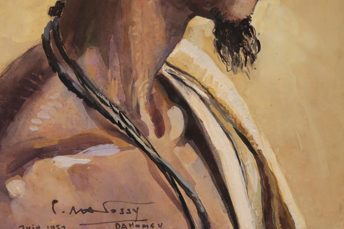 Portrait d'un Béninois par Pierre Matossy (1891-1969)-photo-1