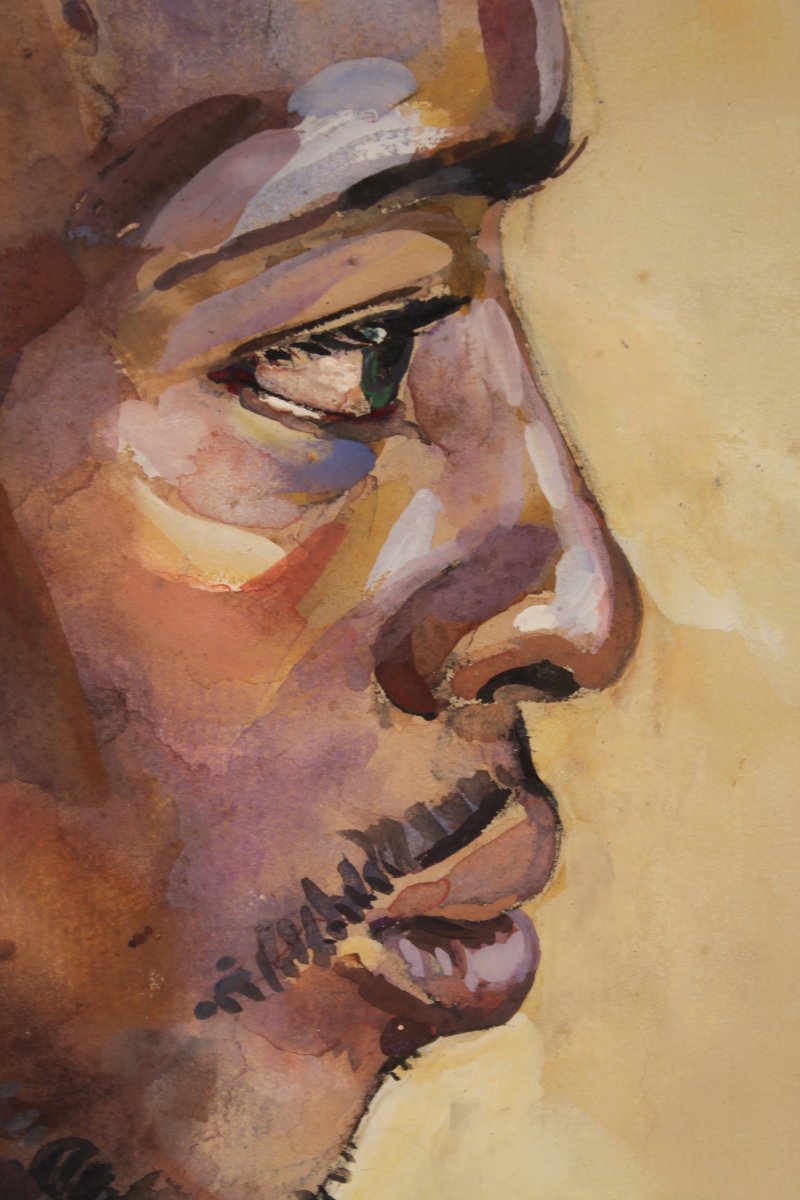 Portrait d'un Béninois par Pierre Matossy (1891-1969)-photo-2