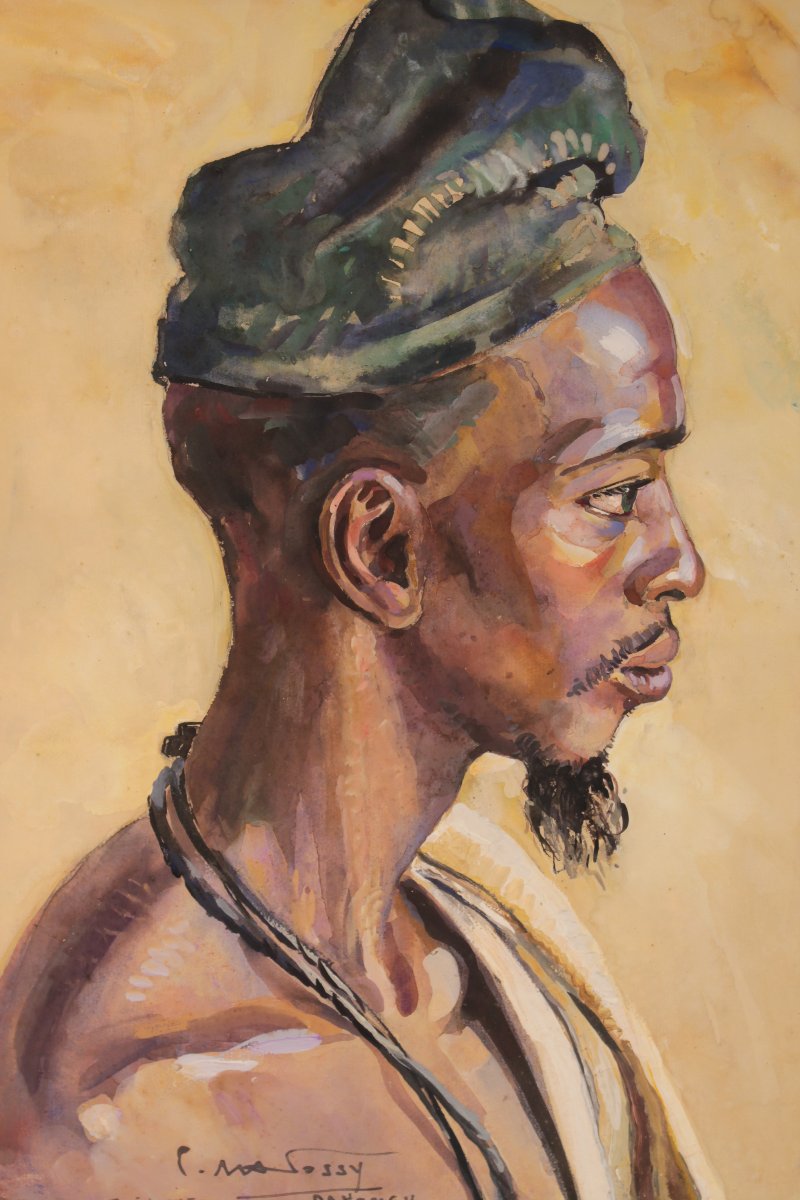 Portrait d'un Béninois par Pierre Matossy (1891-1969)-photo-4
