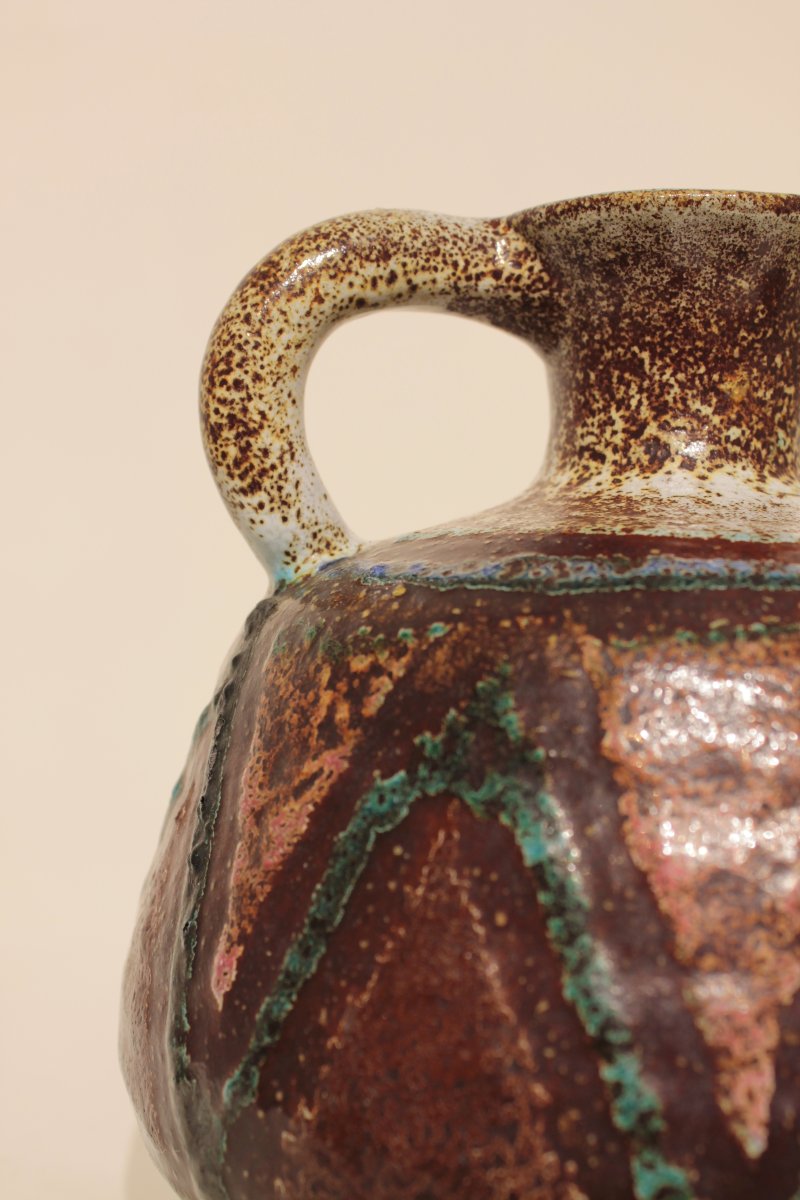 Pichet Poterie d'Accolay motifs géométriques-photo-3