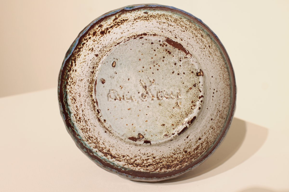 Pichet Poterie d'Accolay motifs géométriques-photo-1