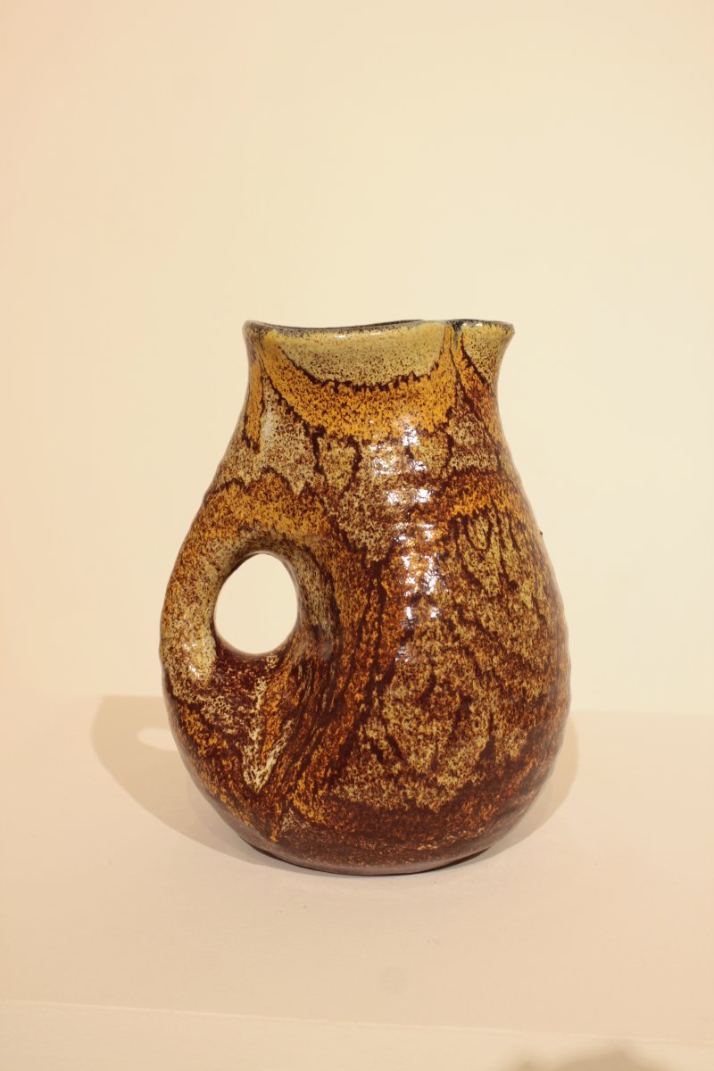 Organic-shaped Pitcher - Poterie d'Accolay -photo-2