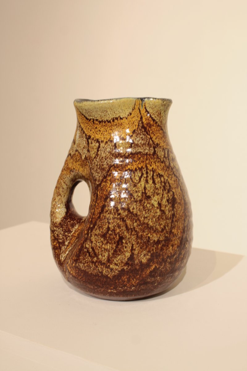 Organic-shaped Pitcher - Poterie d'Accolay -photo-3