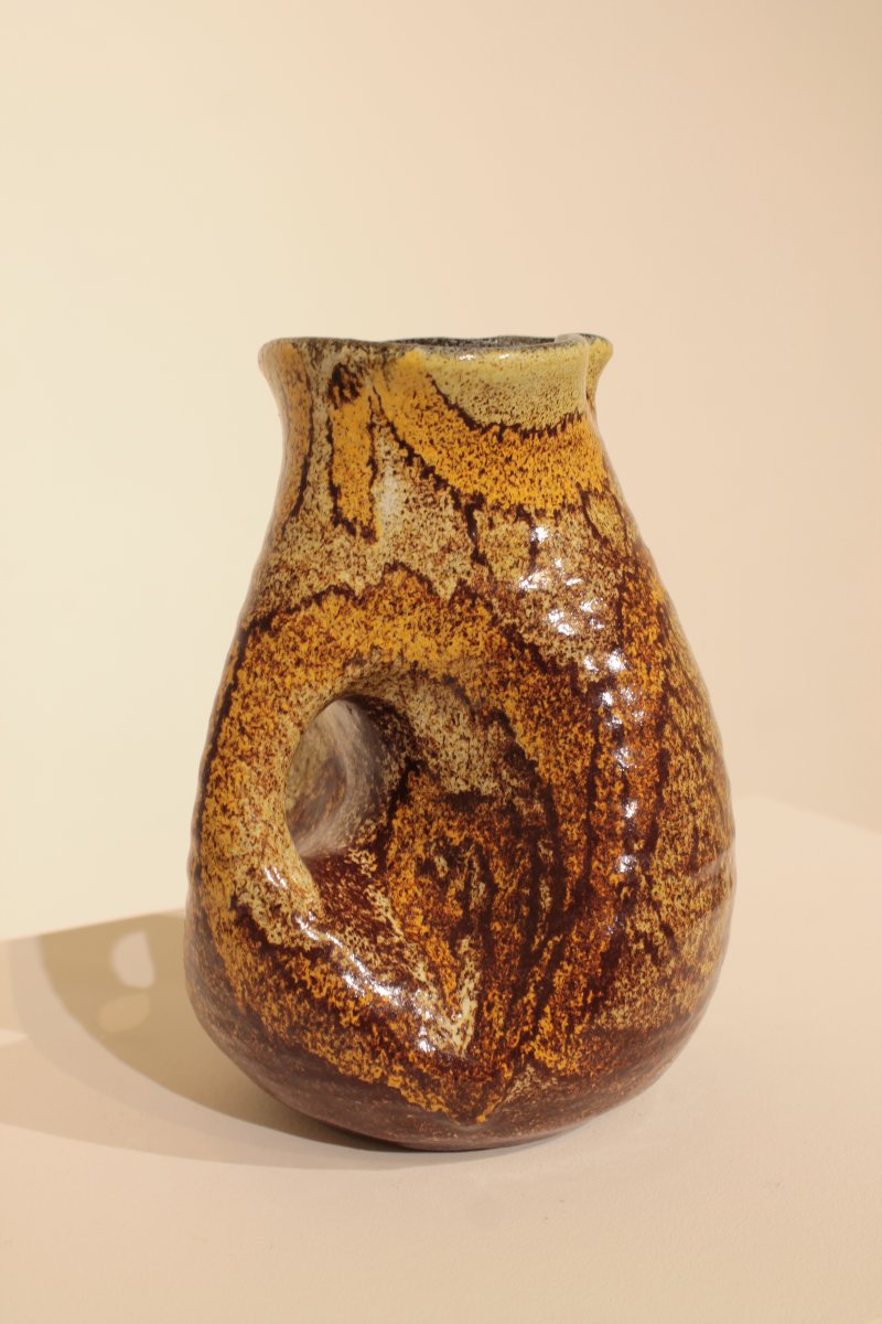 Organic-shaped Pitcher - Poterie d'Accolay -photo-4