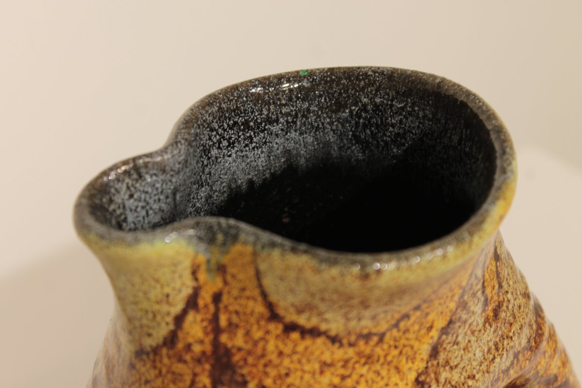 Organic-shaped Pitcher - Poterie d'Accolay -photo-3