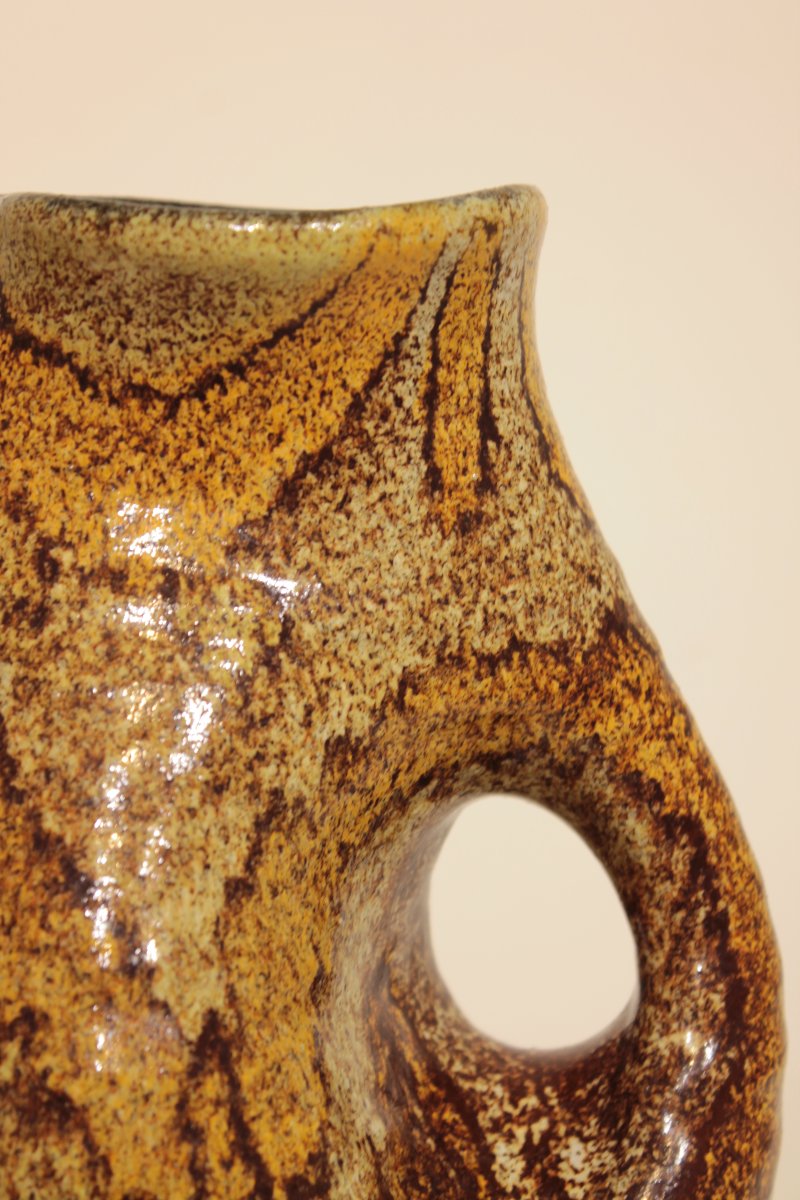 Organic-shaped Pitcher - Poterie d'Accolay -photo-6
