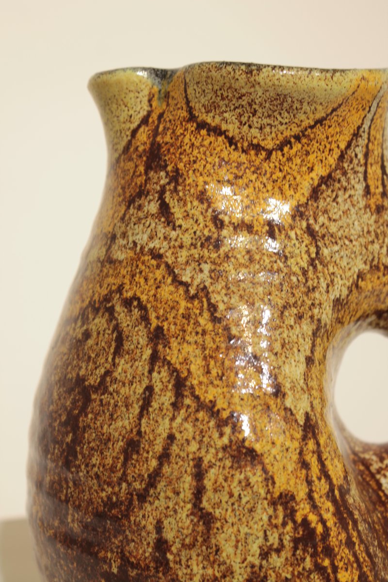 Organic-shaped Pitcher - Poterie d'Accolay -photo-7