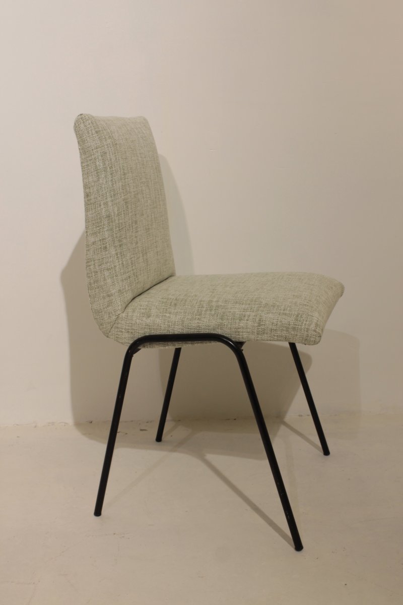 Ensemble de 6 chaises "Robert" de Pierre Guariche pour Meurop, 1961-photo-5