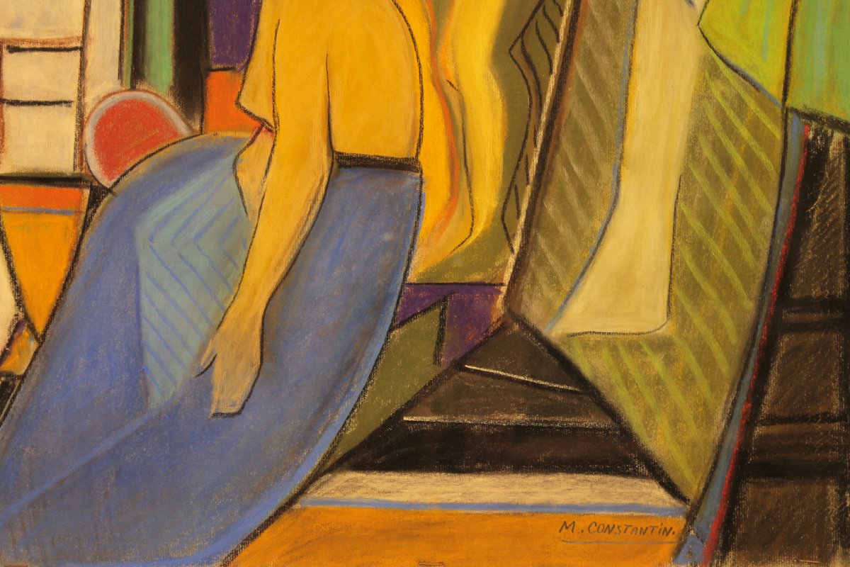 Pastel By Marceau Constantin Titled -photo-2