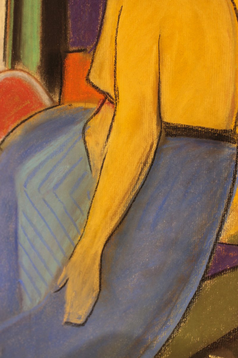 Pastel By Marceau Constantin Titled -photo-3