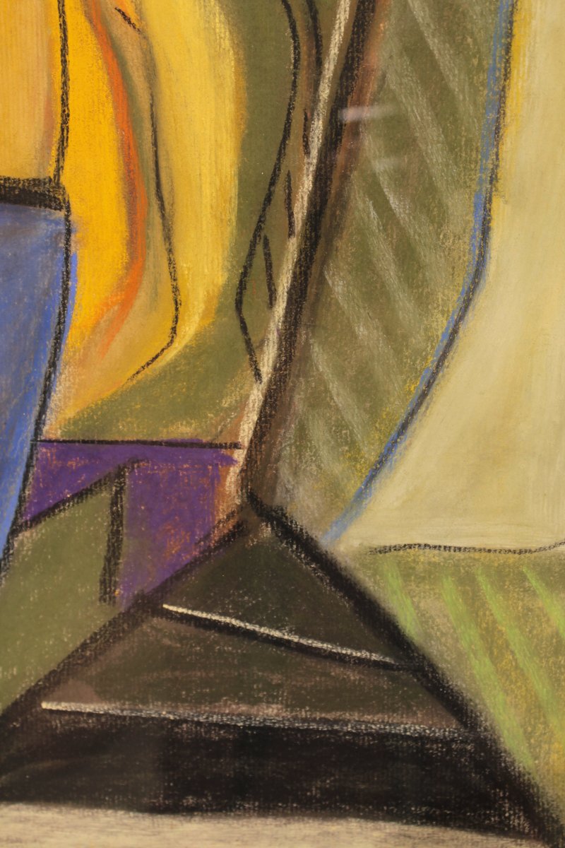 Pastel By Marceau Constantin Titled -photo-5
