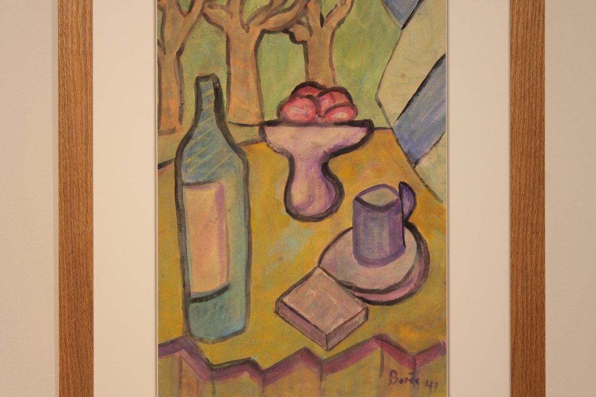 Still Life By Francisco Borès (1898–1972) - Gouache On Paper-photo-3