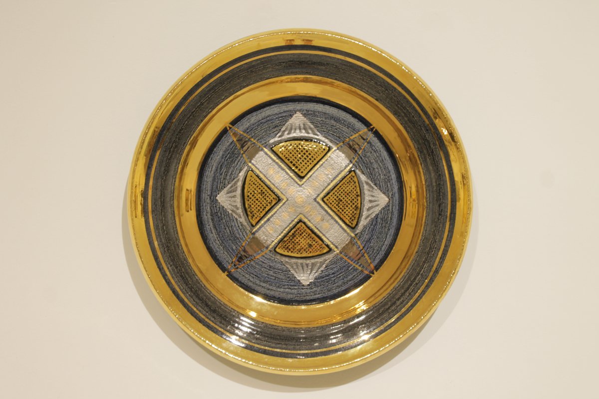 Grand Plat décoratif en céramique de Georges Pelletier