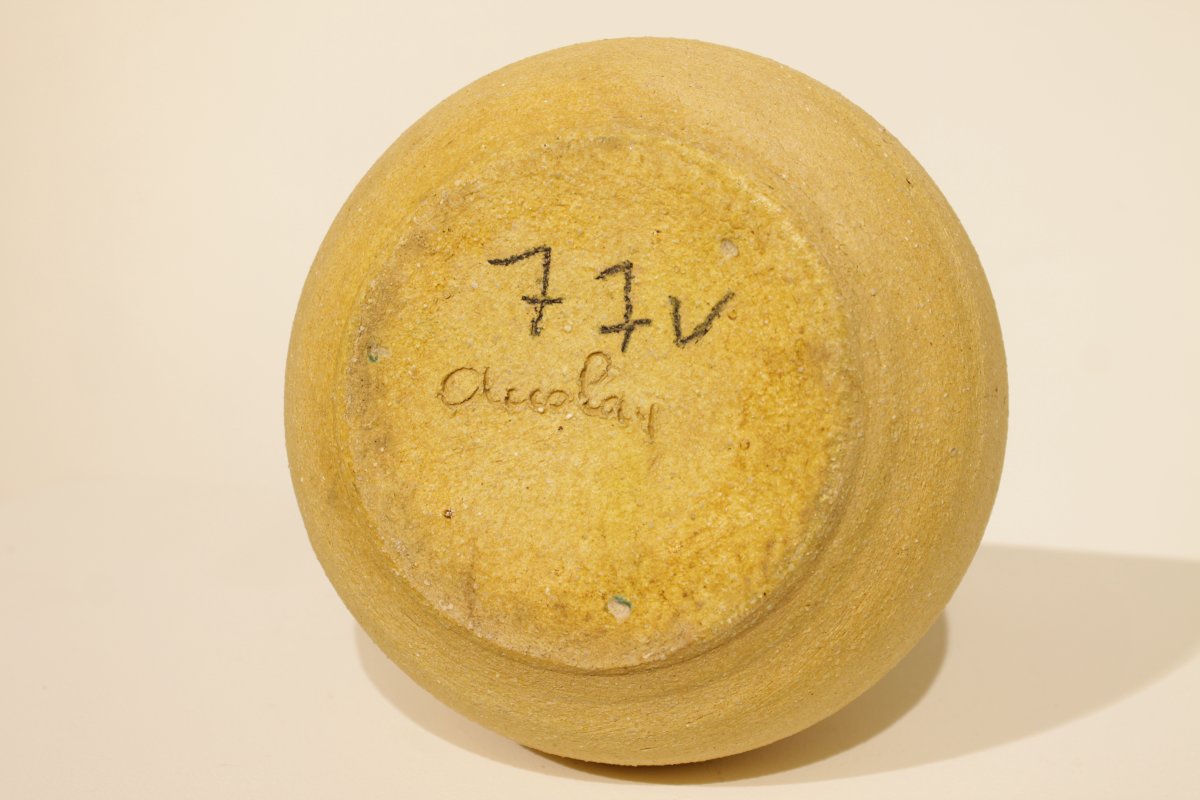 Grand vase signé - Poterie d'Accolay-photo-5