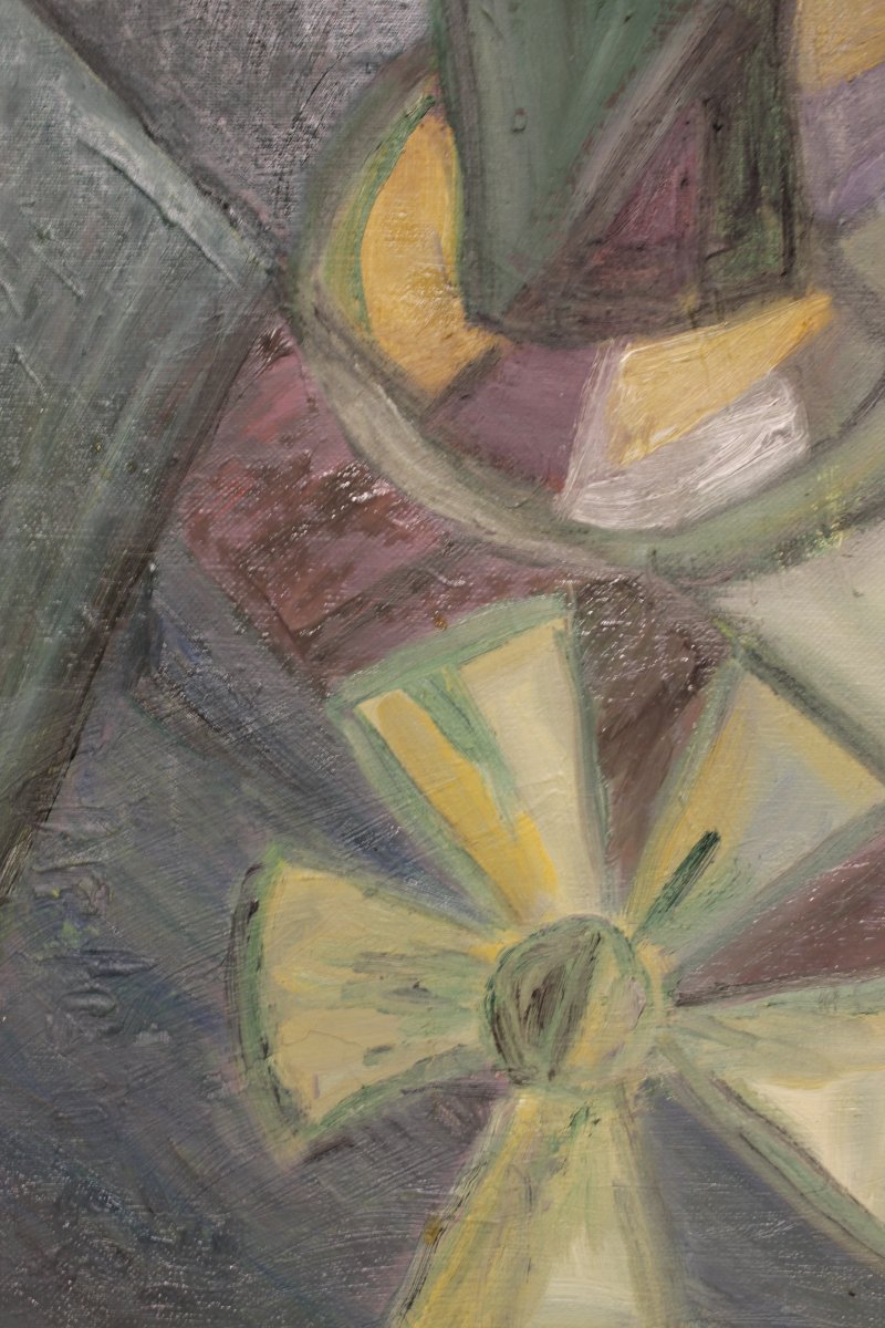 Still Life With Cubist Flowers - Elisabeth Ronget-photo-3