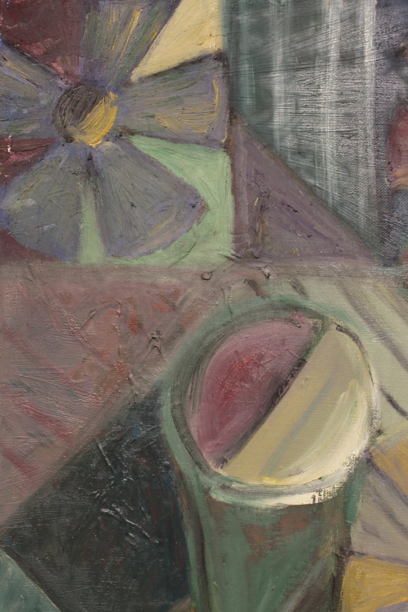 Still Life With Cubist Flowers - Elisabeth Ronget-photo-4