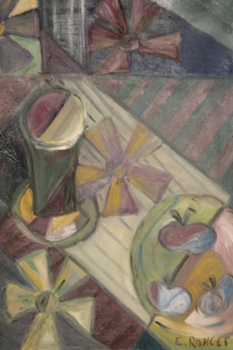 Still Life With Cubist Flowers - Elisabeth Ronget-photo-7