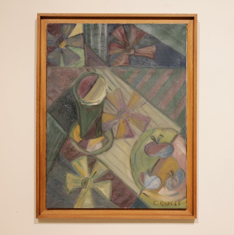 Still Life With Cubist Flowers - Elisabeth Ronget