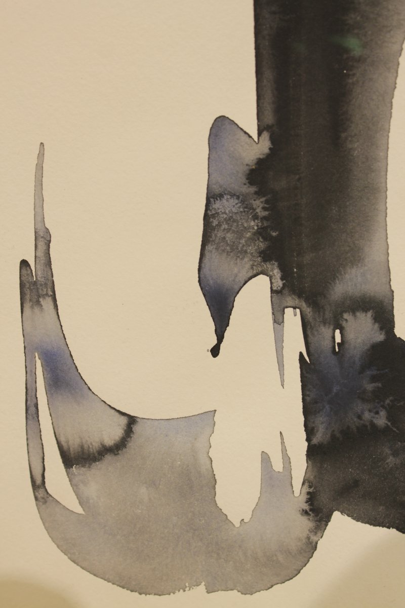 Watercolor On Paper By Jean-claude Rouiller (1939–1980)-photo-2