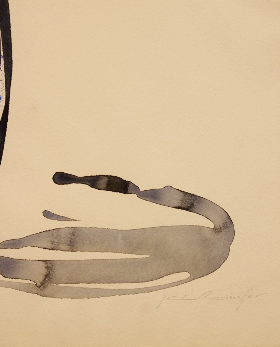 Watercolor On Paper By Jean-claude Rouiller (1939–1980)-photo-8
