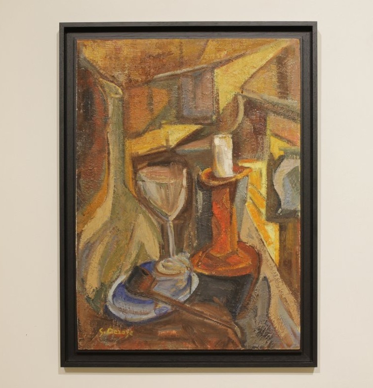 Signed Cubist Still Life - Oil On Panel 
