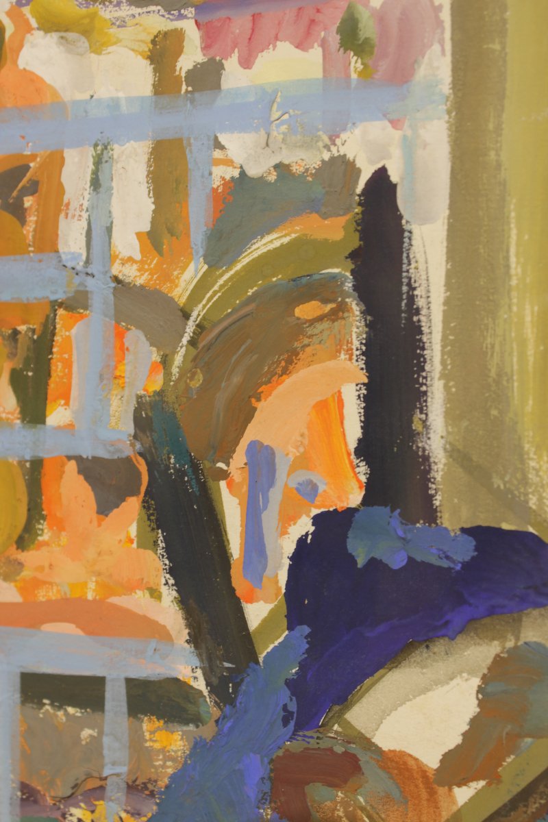 Gouache On Paper By Pierre Pruvost (1921–2008)-photo-4