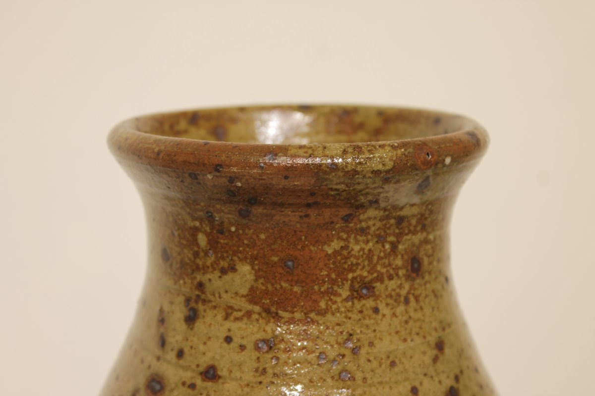 Important vase en grès pyrité de Guy Baudat (1938-2019)-photo-4