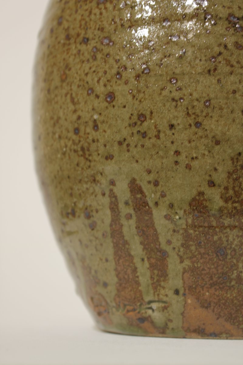 Important vase en grès pyrité de Guy Baudat (1938-2019)-photo-3
