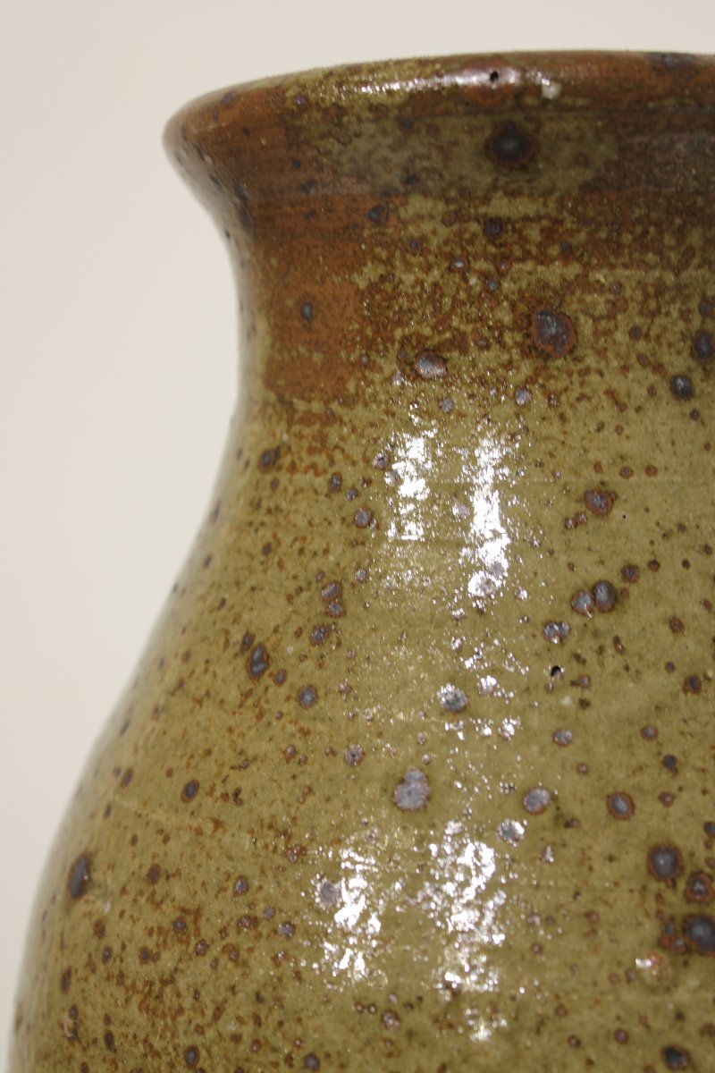Important vase en grès pyrité de Guy Baudat (1938-2019)-photo-4