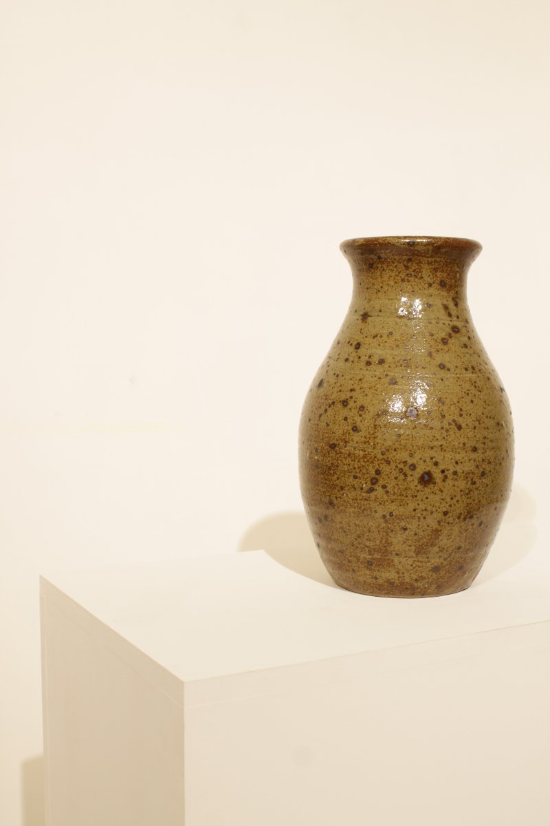Important vase en grès pyrité de Guy Baudat (1938-2019)-photo-6