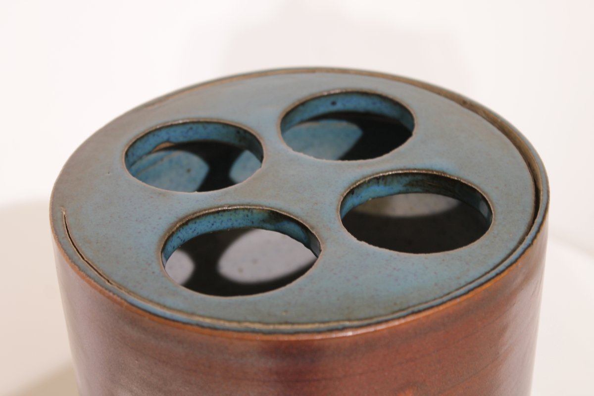 Large Stoneware Flower Vase By Charles Gaudry (1933–1980)-photo-4