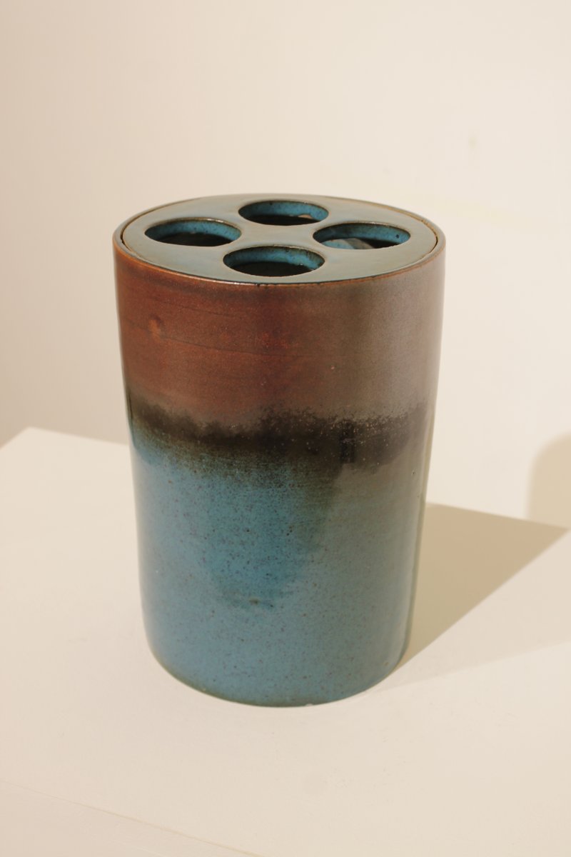Large Stoneware Flower Vase By Charles Gaudry (1933–1980)-photo-1