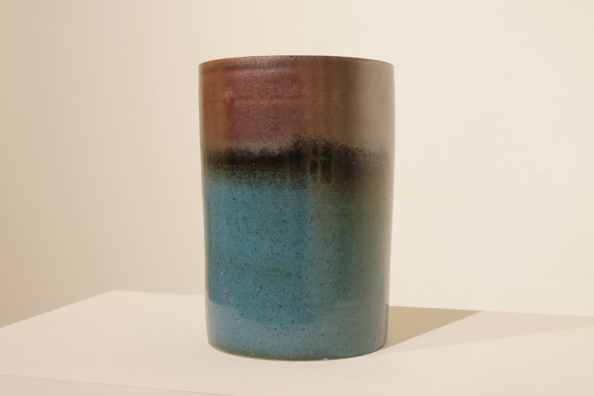 Large Stoneware Flower Vase By Charles Gaudry (1933–1980)-photo-2