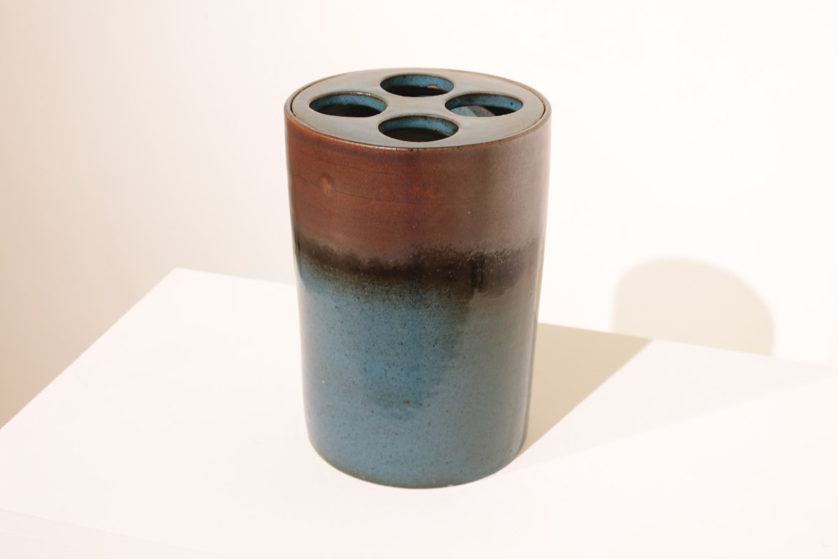 Large Stoneware Flower Vase By Charles Gaudry (1933–1980)-photo-7