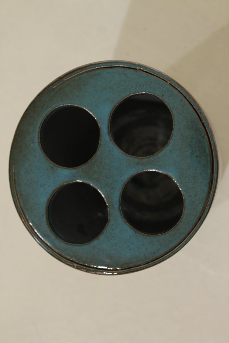 Large Stoneware Flower Vase By Charles Gaudry (1933–1980)-photo-8