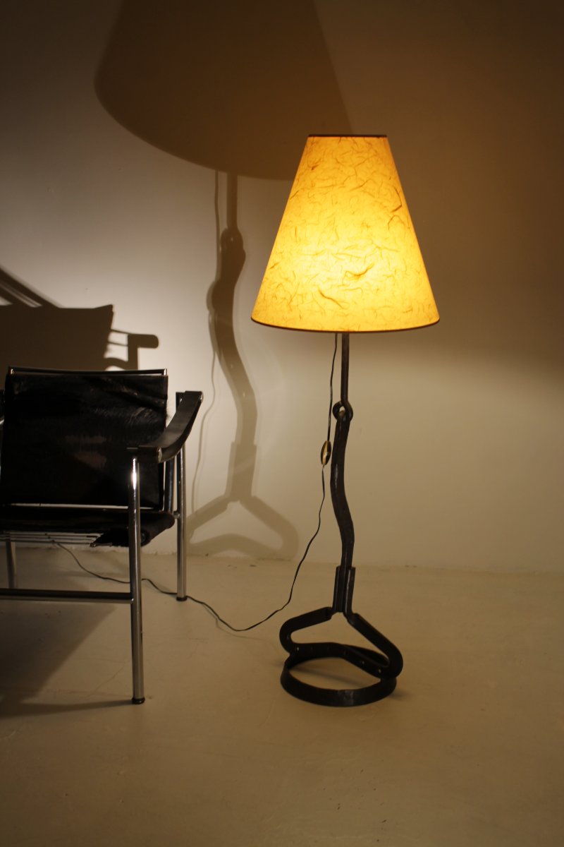 Wrought-iron Streetlamp Attributed To Léopold Gest-photo-8