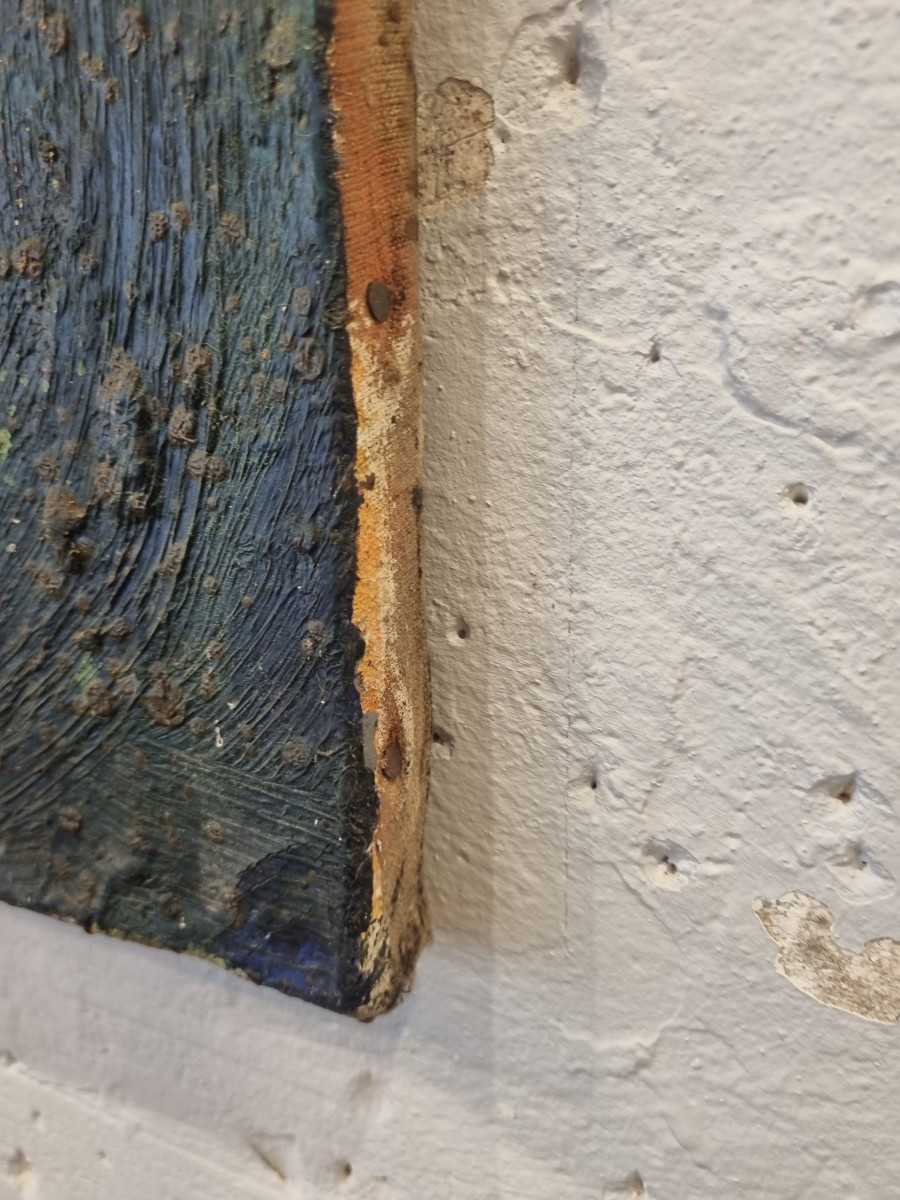 1960 French Abstraction 2 Paintings-photo-4