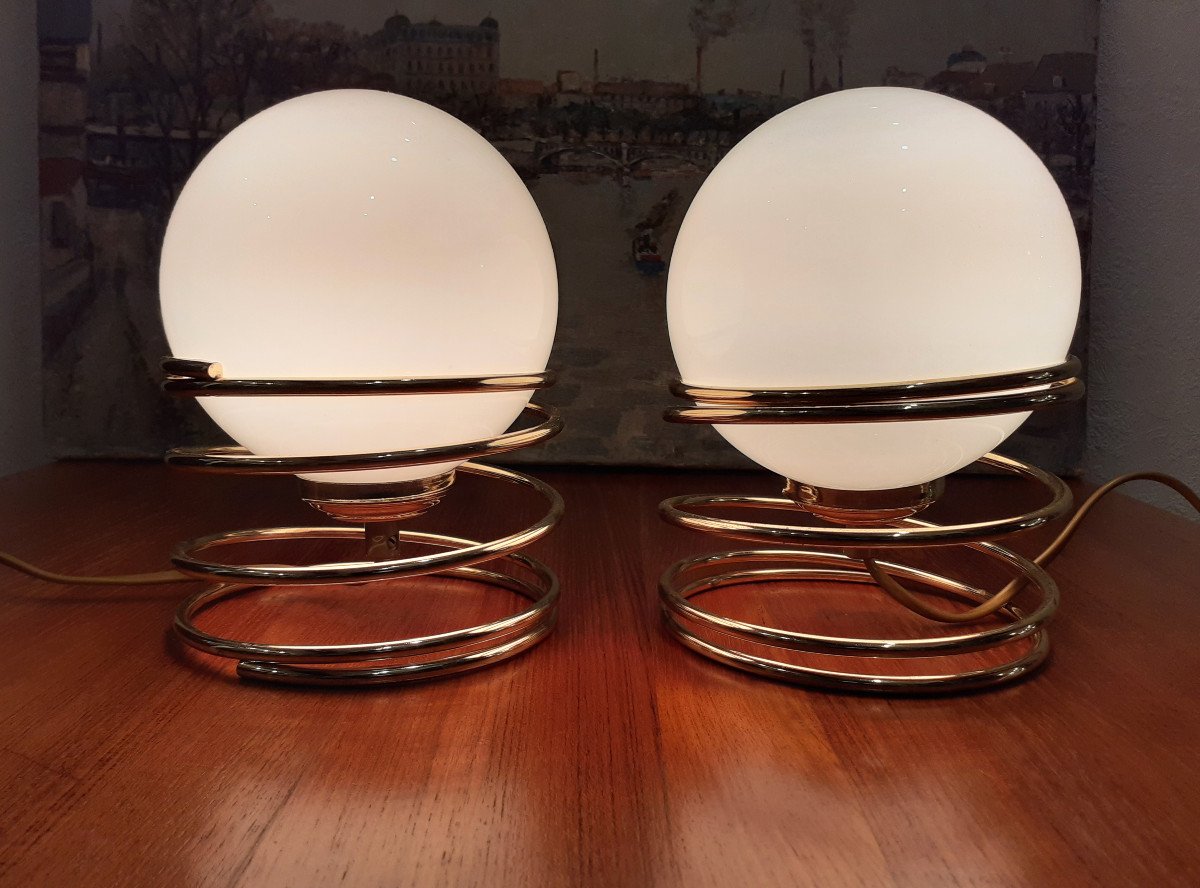   Pair Of Designer Lamps-photo-2