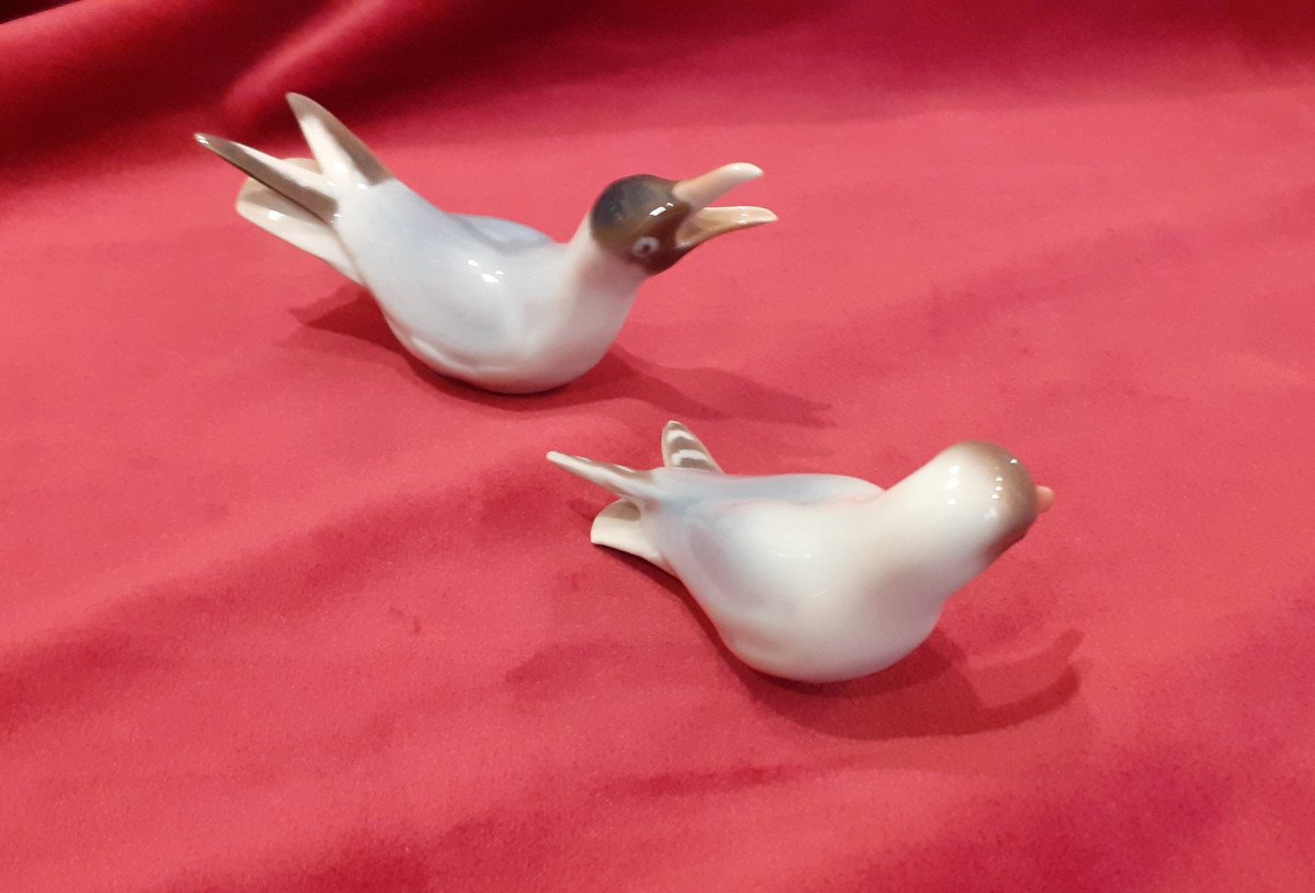  Copenague Porcelain “seagulls” Figurines-photo-3