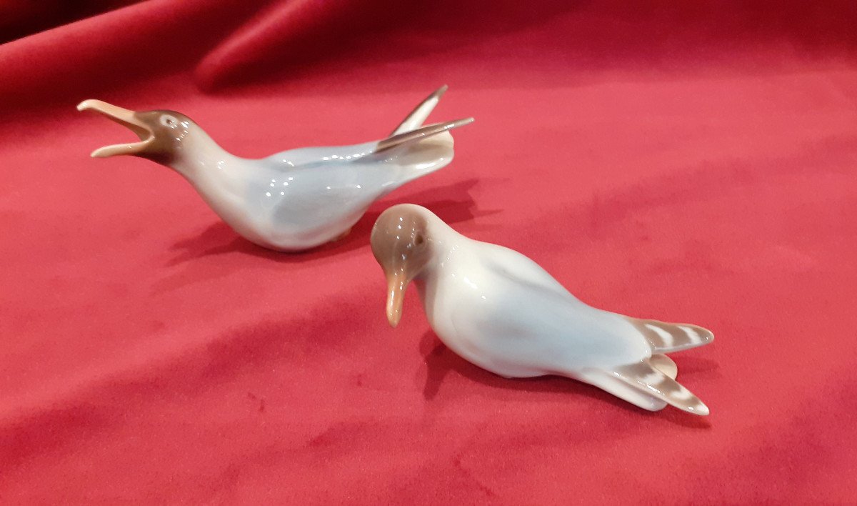  Copenague Porcelain “seagulls” Figurines