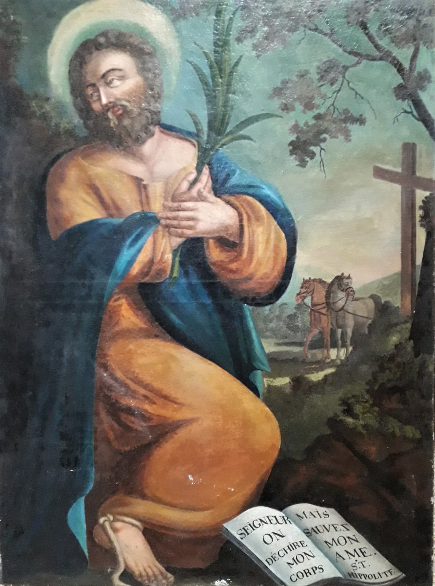 Oil On Canvas Saint Hippolyte