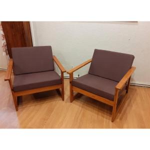 Pair Of Design Armchairs