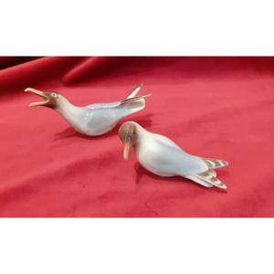  Copenague Porcelain “seagulls” Figurines