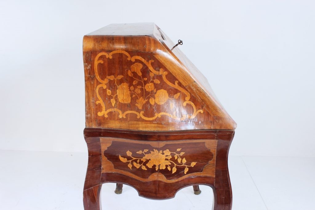 Secretary Louis XV In Marquetry.-photo-1