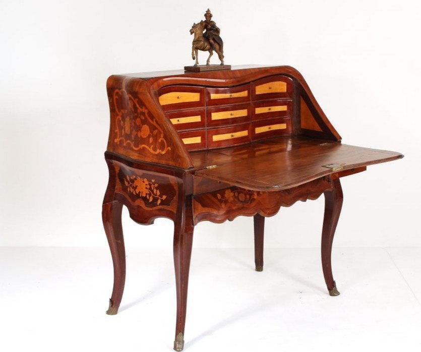 Secretary Louis XV In Marquetry.