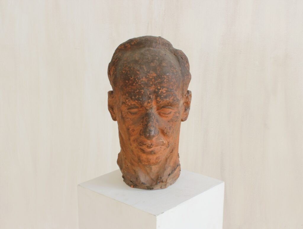 Terracotta Sculpture Of A Bust.-photo-2